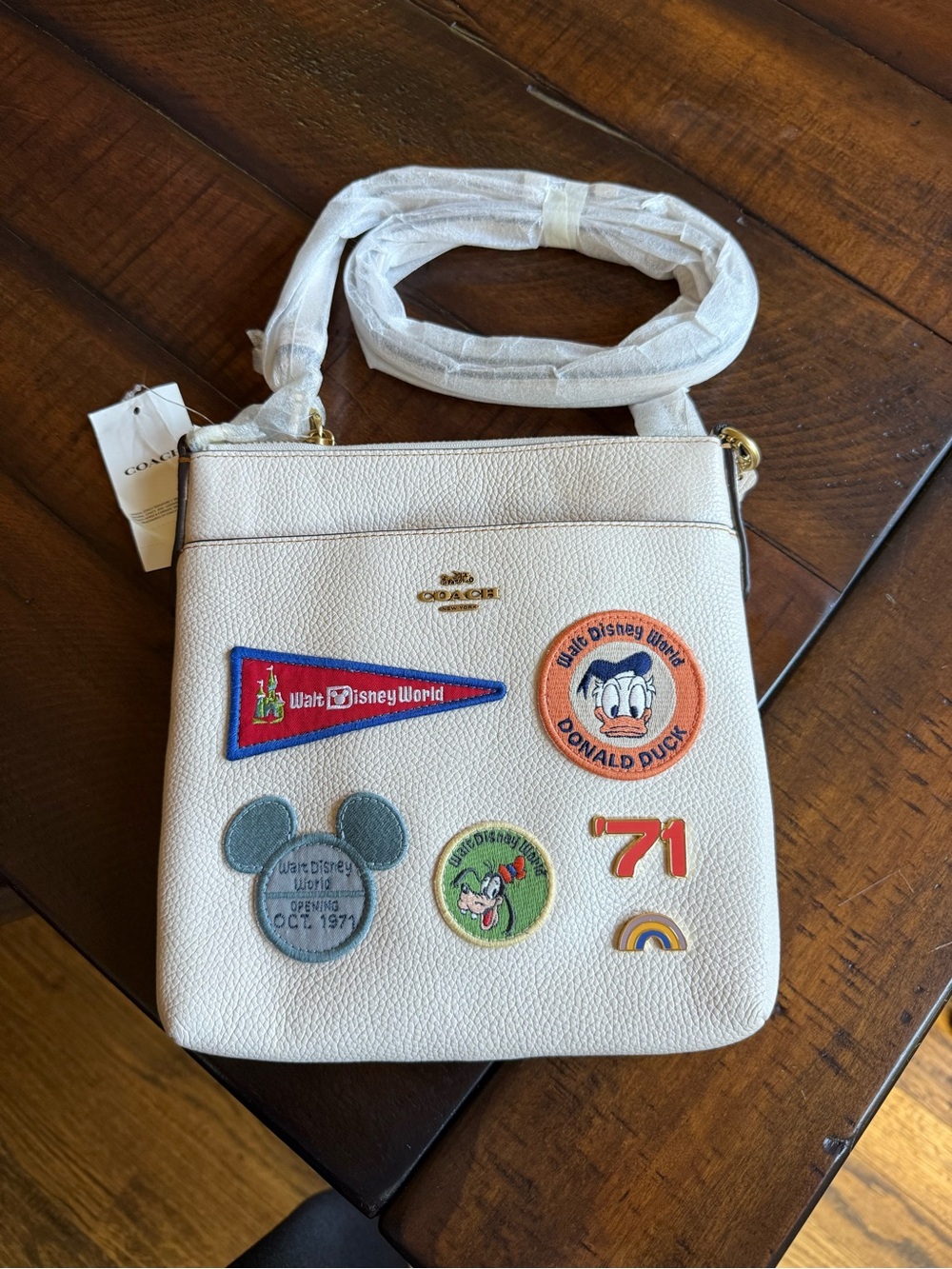 Disney x Coach Kitt messenger crossbody bag-New!